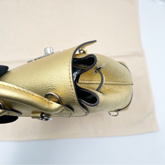 LOUIS VUITTON Lockme Backpack Nano Gold Metallic Calfskin - Picture 11 of 14